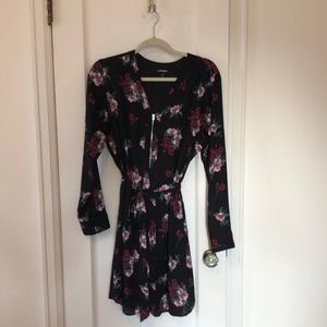 Long sleeve shirt dress